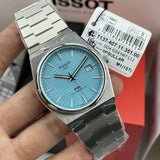 Tissot PRX Powermatic 80 Ice Blue Tiffany Dial Silver Steel Strap Watch for Men - T137.407.11.351.00 Buy Now By Tissot
