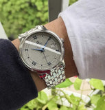 Omega De Ville Prestige Co-Axial Grey Dial Silver Steel Strap Watch for Men - 424.10.40.20.06.002 Buy Now By Omega