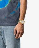 Versace Greca Silver Dial Gold Steel Strap Watch for Men - VEVI00520 Buy Now By Versace