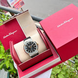 Salvatore Ferragamo F-80 Black Dial Black Rubber Strap Watch For Men - SFHY00120 Buy Now By Salvatore Ferragamo