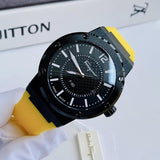 Salvatore Ferragamo F-80 Classic Black Dial Yellow Rubber Strap Watch for Men - SFHY01522 Buy Now By Salvatore Ferragamo