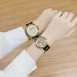 Guess King Quartz Crystals Gold Dial Black Silicone Strap Watch For Men - GW0537G2 Buy Now By Guess