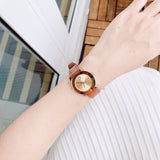 Movado Bold Gold Dial Brown Leather Strap Watch for Women - 3600437 Buy Now By Movado