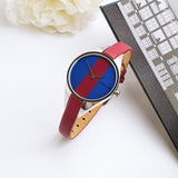 Calvin Klein Rebel Blue Maroon Dial Maroon Leather Strap Watch for Women - K8P231UN Buy Now By Calvin Klein