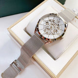 Guess Tailor Multifunction Silver Dial Silver Mesh Bracelet Watch for Men - GW0368G1 Buy Now By Guess