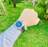 Movado Series 800 Blue Dial Silver Steel Strap Watch for Men - 2600151 Buy Now By Movado