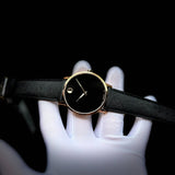 Movado Museum Classic Black Dial Black Leather Strap Watch for Men - 0607196 Buy Now By Movado