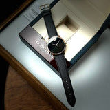 Movado Museum Classic Black Dial Black Leather Strap Watch for Men - 0607196 Buy Now By Movado