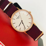 Tissot T Classic Everytime Medium White Dial Two Tone NATO Strap Watch for Men - T109.410.38.031.00 Buy Now By Tissot