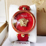 Versace Palazzo Empire Red Dial Red Leather Strap Watch for Women - VCO120017 Buy Now By Versace