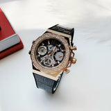 Guess Momentum Chronograph Diamonds Black Dial Black Silicone Strap Watch For Men - GW0518G2 Buy Now By Guess