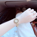 Guess Dream Crystals Rose Gold Dial Rose Gold Mesh Bracelet Watch For Women - GW0550L3 Buy Now By Guess