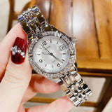 Guess Water Pro Diamonds Silver Dial Silver Steel Strap Watch For Women - G75511M Buy Now By Guess