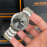 Mido Commander II Automatic Chronometer Grey Dial Silver Steel Strap Watch For Men - M021.431.11.061.00 Buy Now By Mido