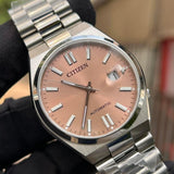 Citizen x Pantone Automatic Warm Sand Dial Silver Steel Strap Watch For Men - NJ0158-89Y Buy Now By Citizen