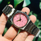 Tissot PRX Quartz Pink Dial Silver Steel Strap Watch for Women - T137.210.11.331.00 Buy Now By Tissot