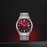 Citizen Tsuyosa Automatic Red Dial Silver Steel Strap Watch For Men - NJ0150-56W Buy Now By Citizen