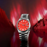Citizen x Pantone Automatic Blazing Red Dial Silver Steel Strap Watch For Men - NJ0158-89W Buy Now By Citizen