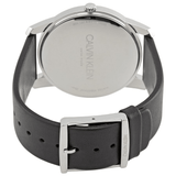 Calvin Klein City White Dial Black Leather Strap Watch For Men - K2G211C6 Buy Now By Calvin Klein