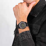 Armani Exchange Outerbanks Chronograph Black Dial Black Silicone Strap Watch For Men - AX1343 Buy Now By Armani Exchange