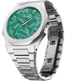D1 Milano Ultra Thin Fir Green Dial Silver Steel Strap Watch for Men - D1-UTBJ34 Authentic Buy Shop Now