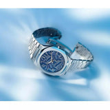 D1 Milano Ultra Thin Olympic Blue Dial Silver Steel Strap Watch for Men - D1-UTBJ35 Authentic Buy Shop Now