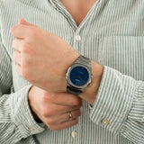 D1 Milano Ultra Thin Blue Dial Gray Steel Strap Watch for Men - D1-UTBJ12 Authentic Buy Shop Now