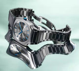 D1 Milano Square Titanium Gray Dial Gray Steel Strap Watch for Men - D1-SQBJ02 Authentic Buy Shop Now