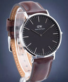 Daniel Wellington Classic Bristol Black Dial Brown Leather Strap Watch For Men - DW00100131 Buy Now By Daniel Wellington