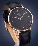 Daniel Wellington Classic Reading Black Dial Black Leather Strap Watch For Women - DW00100141 Buy Now By Daniel Wellington