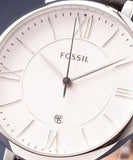 Fossil Jacqueline Quartz White Dial Black Leather Strap Watch for Women - ES3972 Buy Now By Fossil