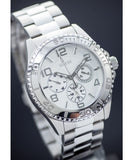 Guess BFF Multifunction Silver Dial Silver Steel Strap Watch for Women - W0231L1 Buy Now By Guess