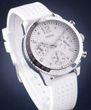 Guess Marina Quartz White Dial White Rubber Strap Watch For Women - W1025L1 Buy Now By Guess