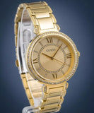 Guess Montage Quartz Gold Dial Gold Steel Strap Watch For Women - GW0588L1 Buy Now By Guess