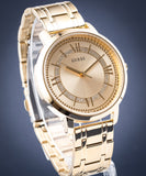 Guess Montauk Gold Dial Gold Steel Strap Watch for Women - W0933L2 Buy Now By Guess