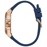 Guess Overdrive White Dial Blue Rubber Strap Watch for Women - W0149L5 Buy Now By Guess