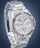 Guess Queen Quartz Silver Dial Silver Steel Strap Watch For Women - GW0464L1 Buy Now By Guess