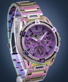 Guess Queen Multicolor Dial Multicolor Steel Strap Watch For Women - GW0464L4 Buy Now By Guess