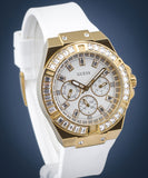 Guess Venus Diamonds White Dial White Rubber Strap Watch for Women - GW0118L5 Buy Now By Guess