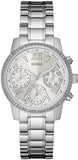 Guess Mini Sunrise Silver Dial Silver Steel Strap Watch For Women - W0448L1 Buy Now By Guess