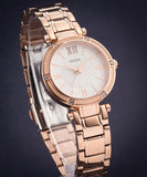 Guess Park Ave White Dial Rose Gold Steel Strap Watch for Women - W0767L3 Buy Now By Guess