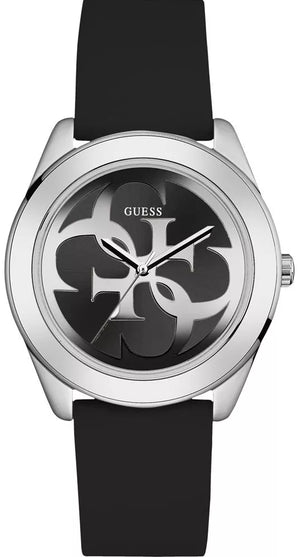 Guess G-Twist Quartz Black Dial Black Silicone Strap Watch For Men - W0911L8 Buy Now By Guess