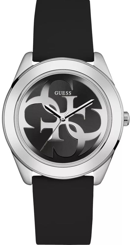 Guess G-Twist Quartz Black Dial Black Silicone Strap Watch For Men - W0911L8 Buy Now By Guess