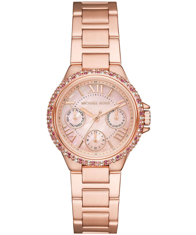 Michael Kors Mini Camille Multifunction Rose Gold Dial Rose Gold Steel Strap Watch For Women - MK7273 Buy Now By Michael Kors