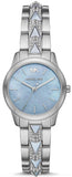 Michael Kors Runway Mercer Quartz Mother of Pearl Blue Dial Silver Steel Strap Watch For Women - MK6857 Buy Now By Michael Kors