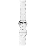 Tissot T-Classic Powermatic 80 Mother of Pearl Silver Dial White Leather Strap Watch For Women - T108.208.26.117.00 Buy Now By Tissot