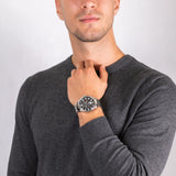 Tommy Hilfiger Jackson Quartz Black Dial Silver Steel Strap Watch for Men - 1791243 Buy Now By Tommy Hilfiger