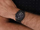 Fossil Machine Chronograph Black Dial Black Steel Strap Watch for Men - FS4552 Buy Now By Fossil