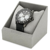 Guess Odyssey Quartz Black Dial Black Silicone Strap Watch For Men - W1108G3 Buy Now By Guess