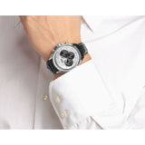Hugo Boss Casual Chronograph Silver Dial Black Leather Strap Watch For Men - HB1512880 Buy Now By Hugo Boss